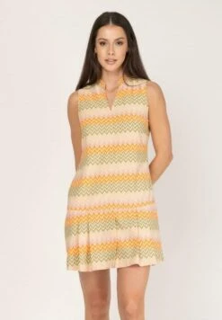 CORTO ESTAMPADO MANGA SISA - Sukienka Letnia - Beige