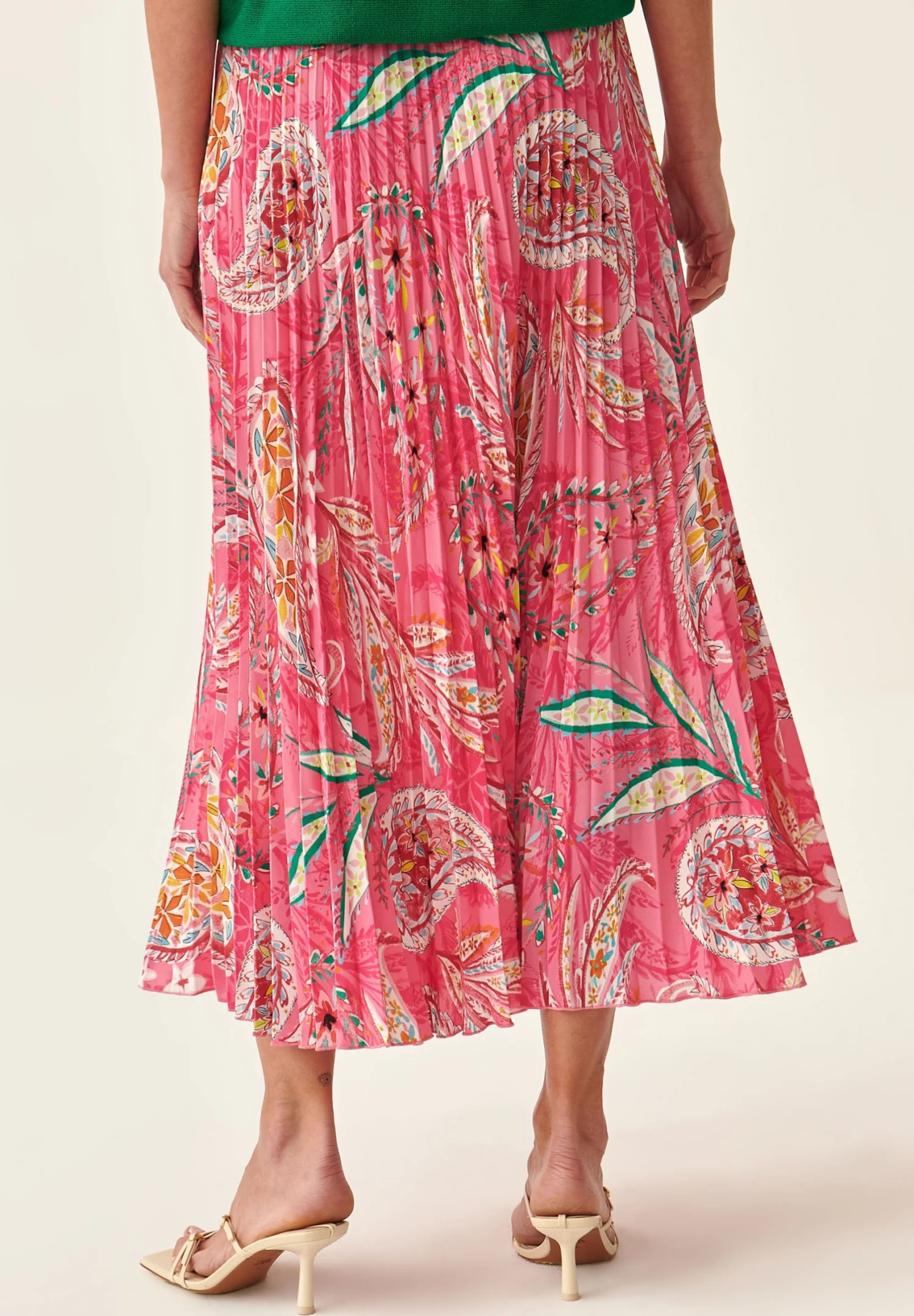 SEMINA - Spódnica Trapezowa - Pink 2 SEMINA - Spódnica Trapezowa - Pink - obrazek 2