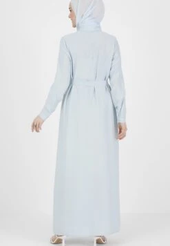 POINT COLLAR MODEST - Długa Sukienka - Light Blue -Ulla Popken Sklep 04054e04883e47269bc00d95bb5527f7