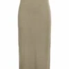 Pieces MIDIROCK - Spódnica Ołówkowa - Silver Mink