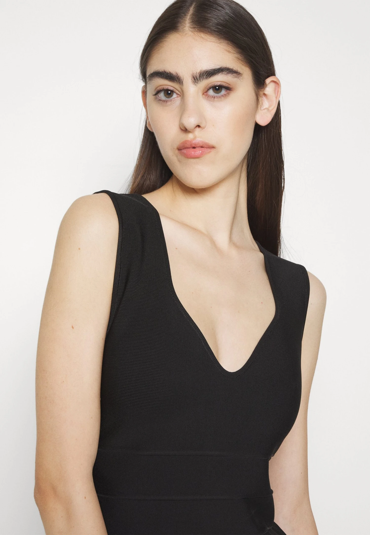 HERVE LEGER ICON SWEETHEART - Top - Black 8 HERVE LEGER ICON SWEETHEART - Top - Black - obrazek 8