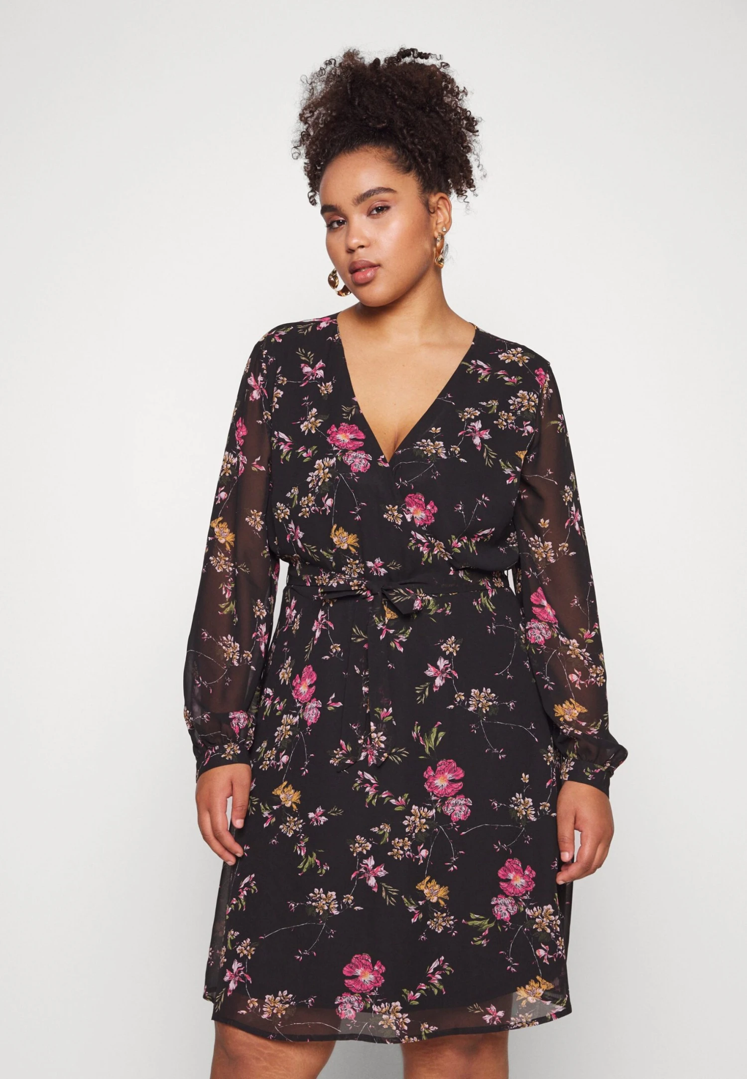 Sukienka Letnia - Black/pink 1 Sukienka Letnia - Black/pink