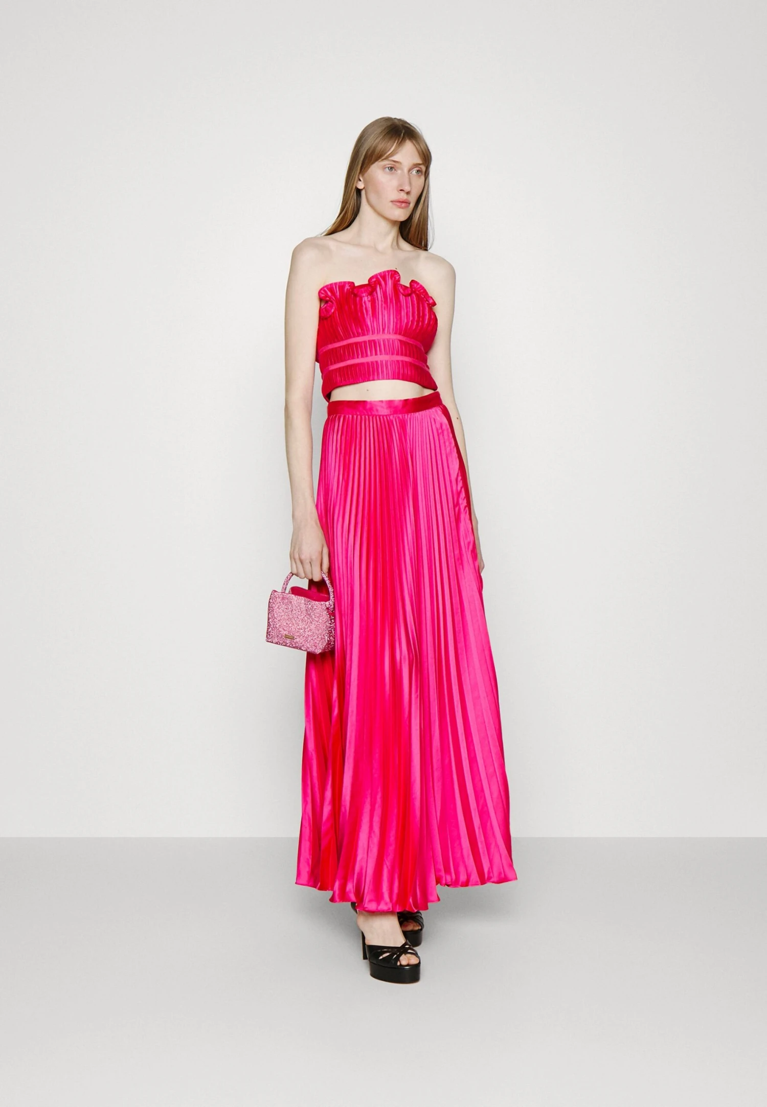 SOFIE PLEATED - Spódnica Plisowana - Dahlia Pink 2 SOFIE PLEATED - Spódnica Plisowana - Dahlia Pink - obrazek 2