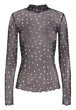 Moves FILANA 2598 - Bluzka Z Długim Rękawem - Black