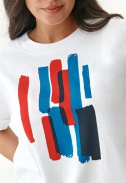 LIKE - T-shirt Z Nadrukiem - White -Ulla Popken Sklep 09be858ecf3f433db099ab985c6f69c7