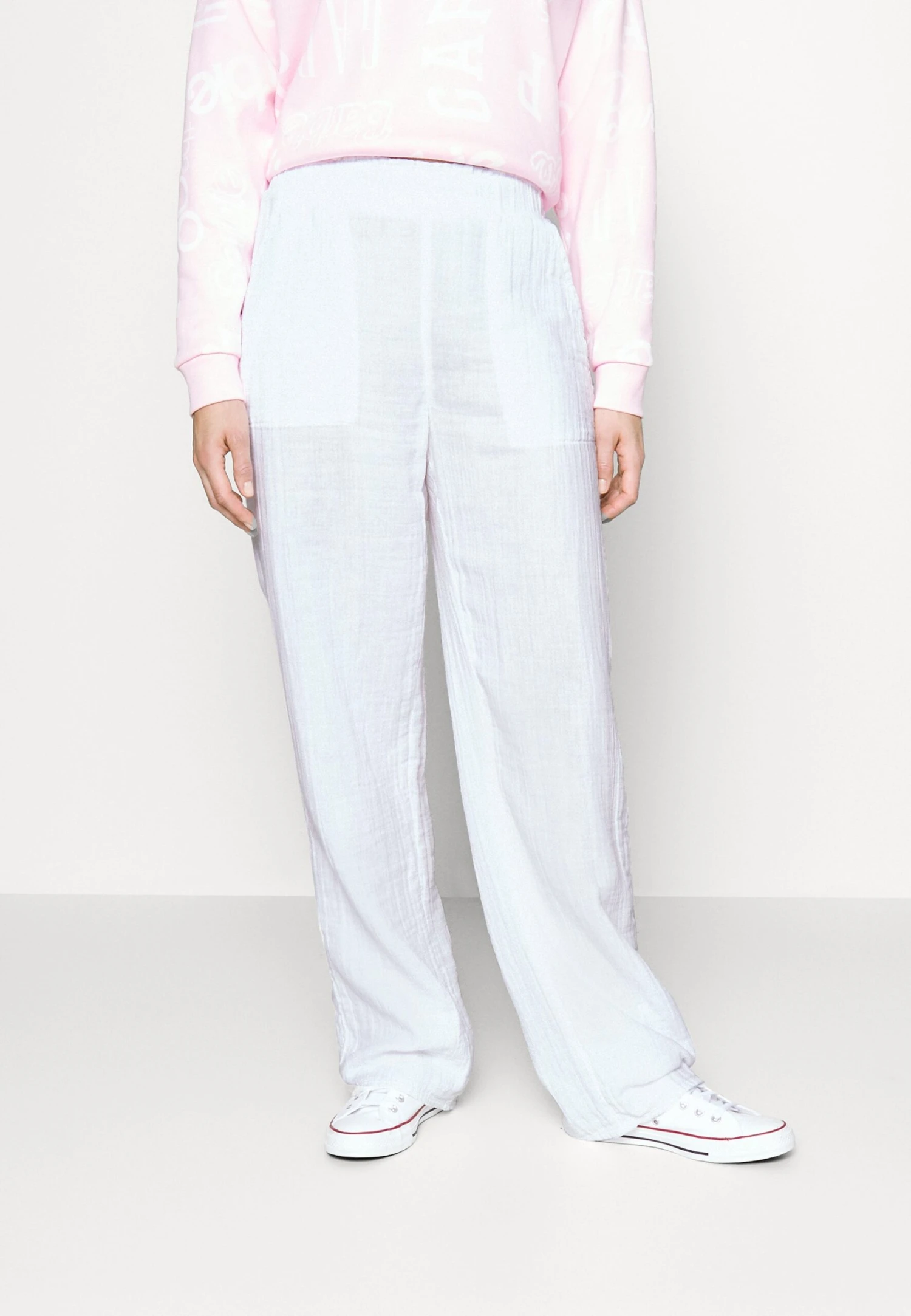 V GAUZE PANT - Spodnie Materiałowe - Fresh White 1 V GAUZE PANT - Spodnie Materiałowe - Fresh White