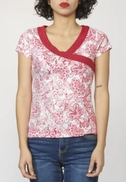 Koroshi T-shirt Z Nadrukiem - Coral
