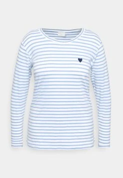 LIA - Bluzka Z Długim Rękawem - Chalk Blue Midnight Heart -Ulla Popken Sklep 0d1ab46dd0fa410298784be0796511c6