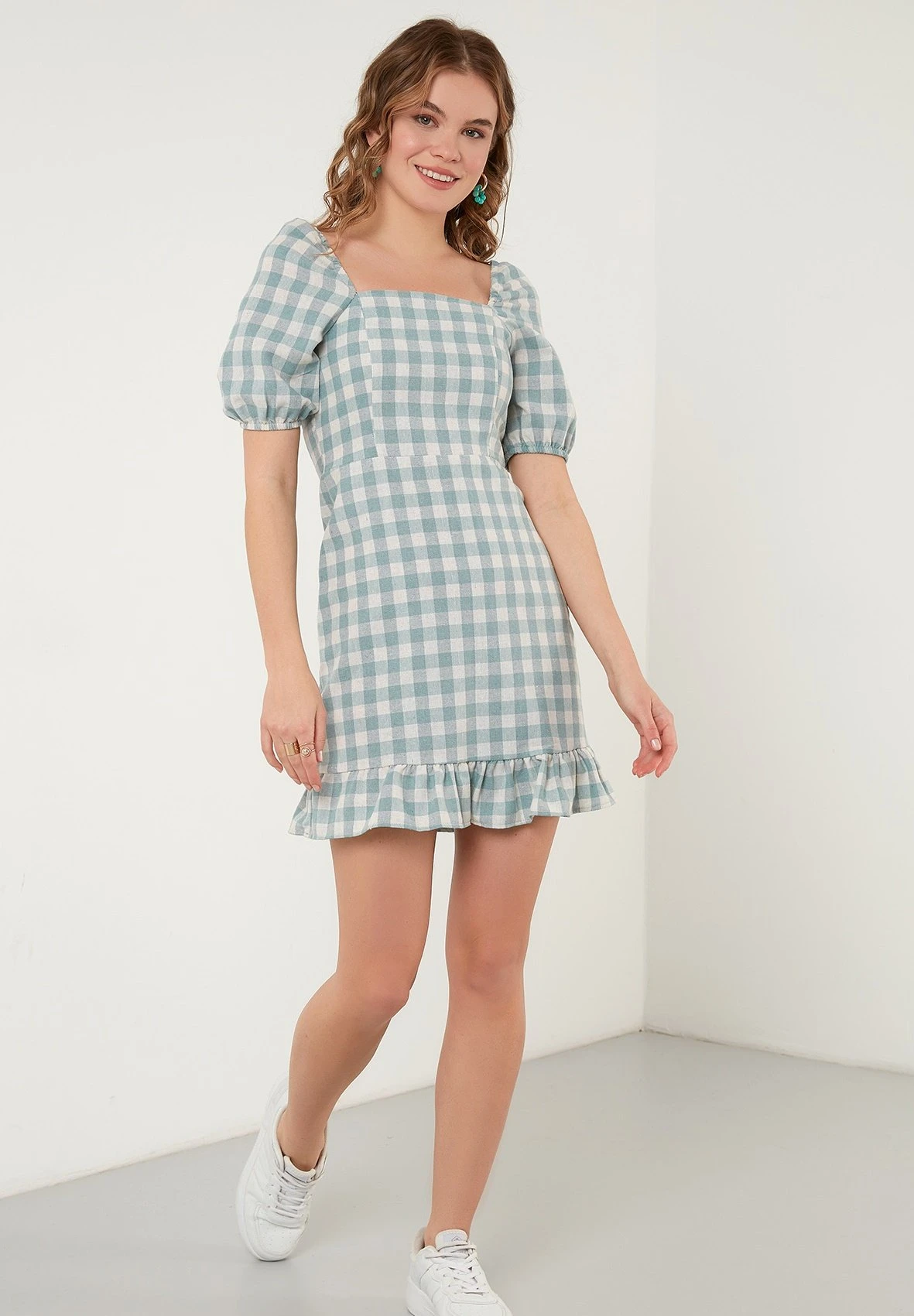 LELA REGULAR FIT - Sukienka Letnia - Mint 4 LELA REGULAR FIT - Sukienka Letnia - Mint - obrazek 4