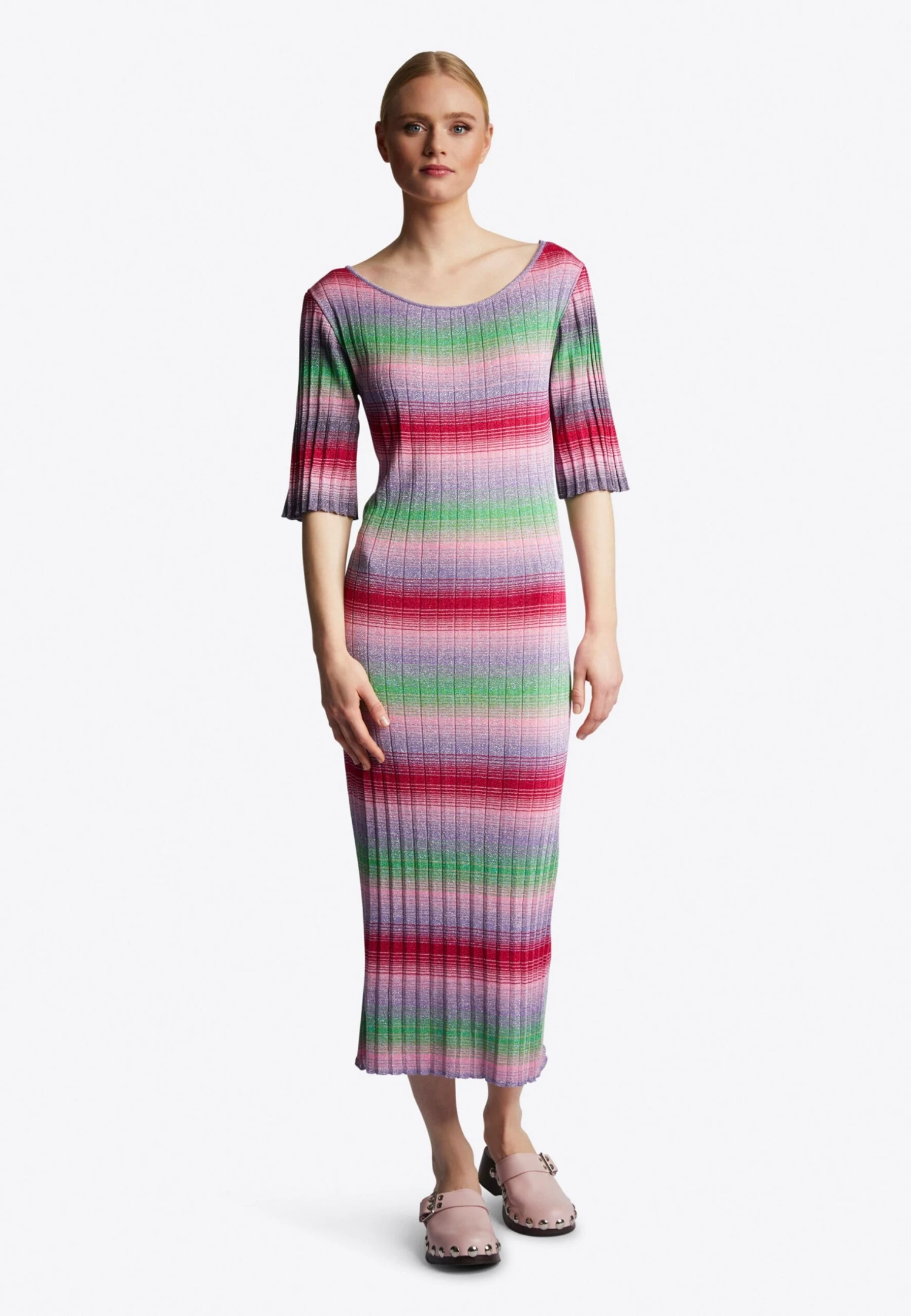 Rich&royal Sukienka Dzianinowa - Royal Purple 2 Rich&royal Sukienka Dzianinowa - Royal Purple - obrazek 2