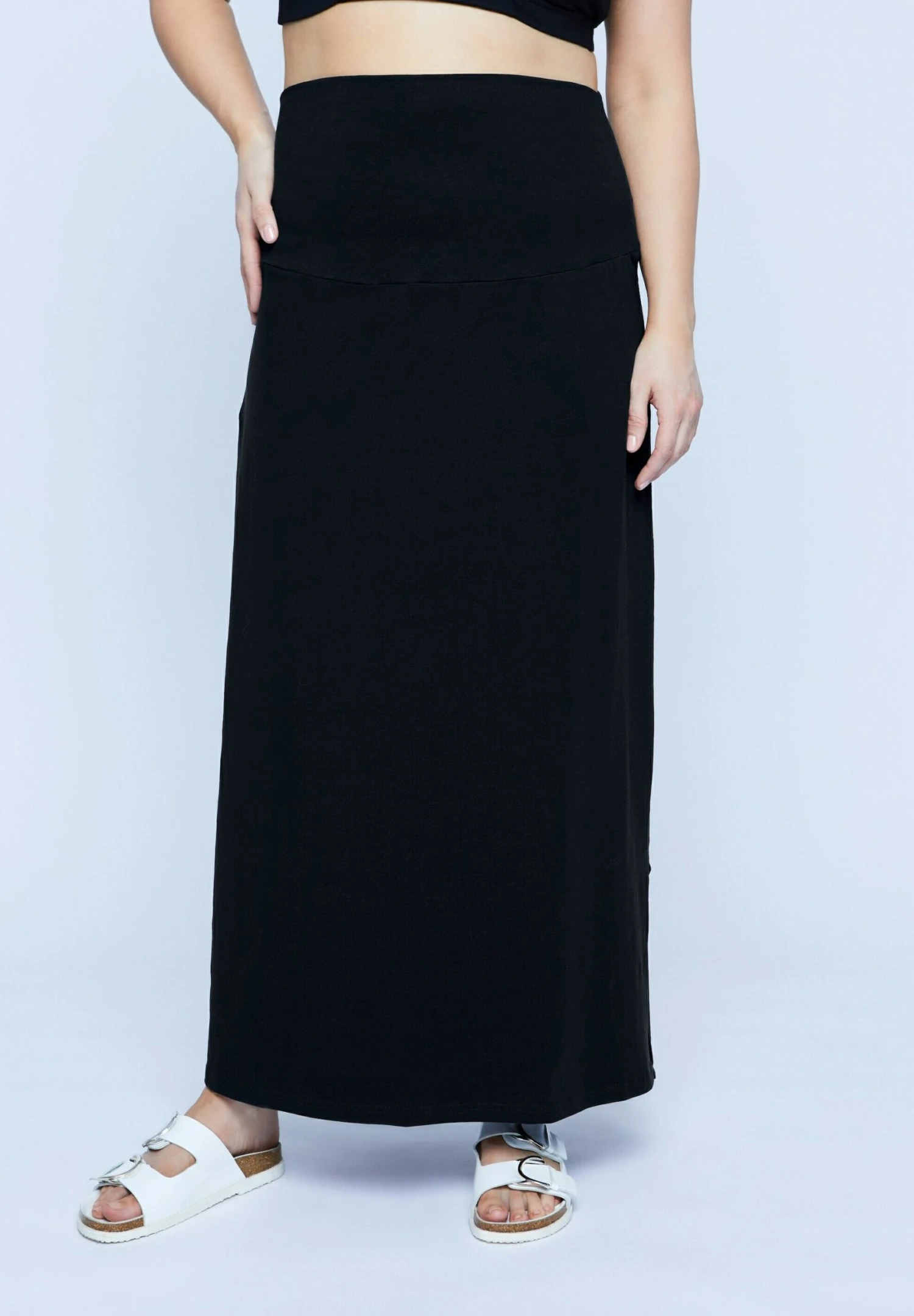 Ulla Popken Długa Spódnica - Marine 1 Ulla Popken Długa Spódnica - Marine