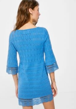 Springfield SHORT STRUCTURED - Sukienka Dzianinowa - Dark Blue -Ulla Popken Sklep 14fa205da96a471ea7e2ba0045fd6058