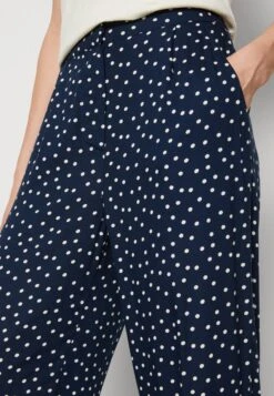 Lollys Laundry MAISIE PANTS - Spodnie Materiałowe - Dark Blue -Ulla Popken Sklep 15044e0b58e943e298f899407d9f16aa