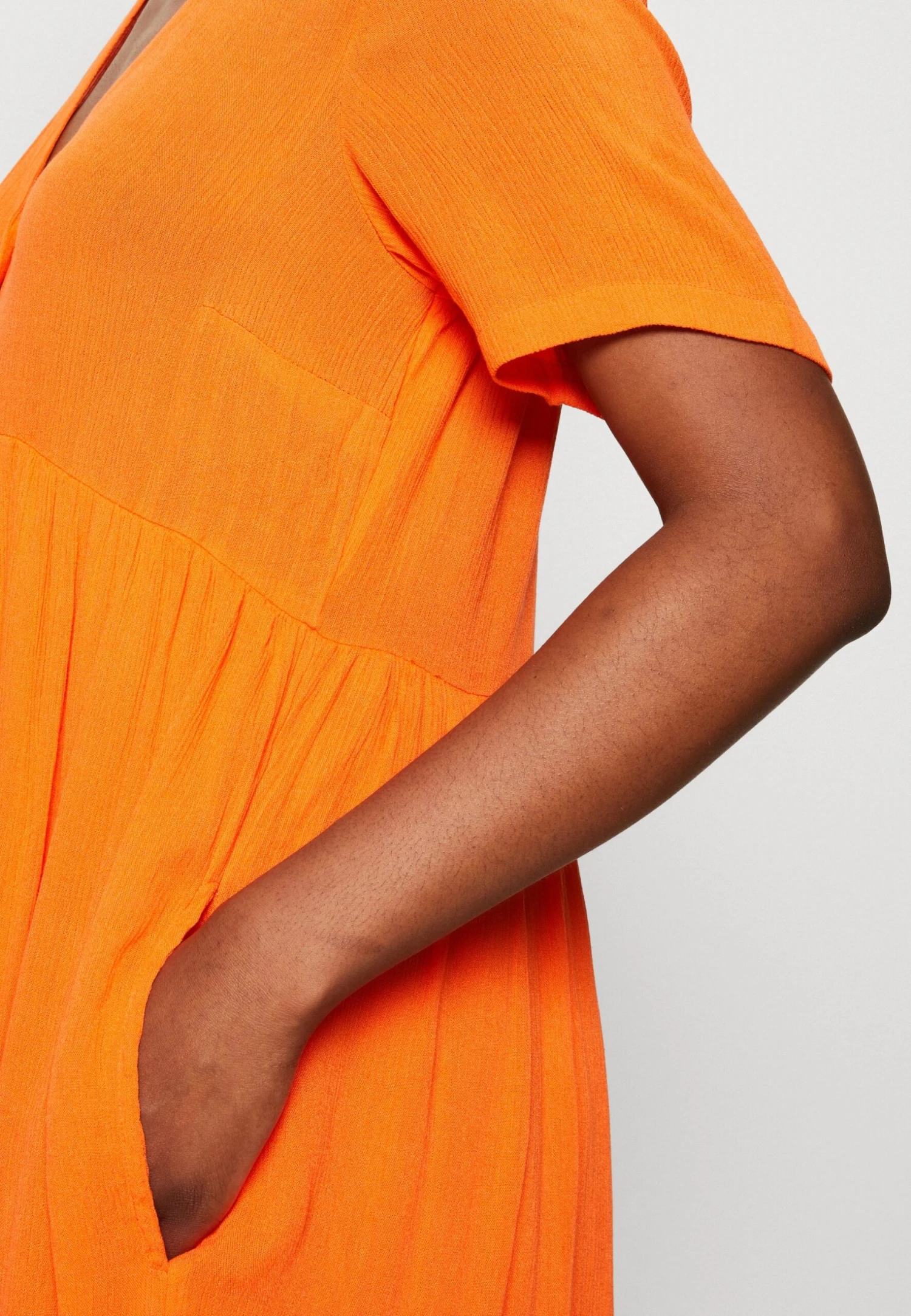 Kaffe KATARA SHORT - Sukienka Letnia - Vermillion Orange 6 Kaffe KATARA SHORT - Sukienka Letnia - Vermillion Orange - obrazek 6