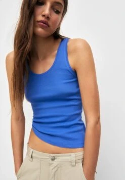 PULL & BEAR Top - Blue -Ulla Popken Sklep 15771860be33471fa2ffdb3bae48dbe0