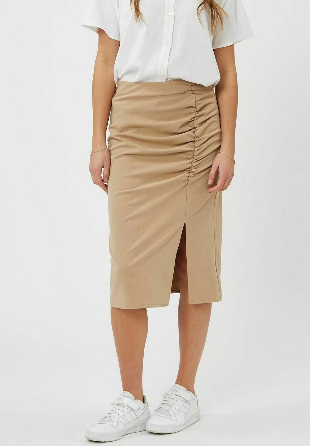 Moves KASTALLA - Spódnica Ołówkowa - Warm Sand 1 Moves KASTALLA - Spódnica Ołówkowa - Warm Sand