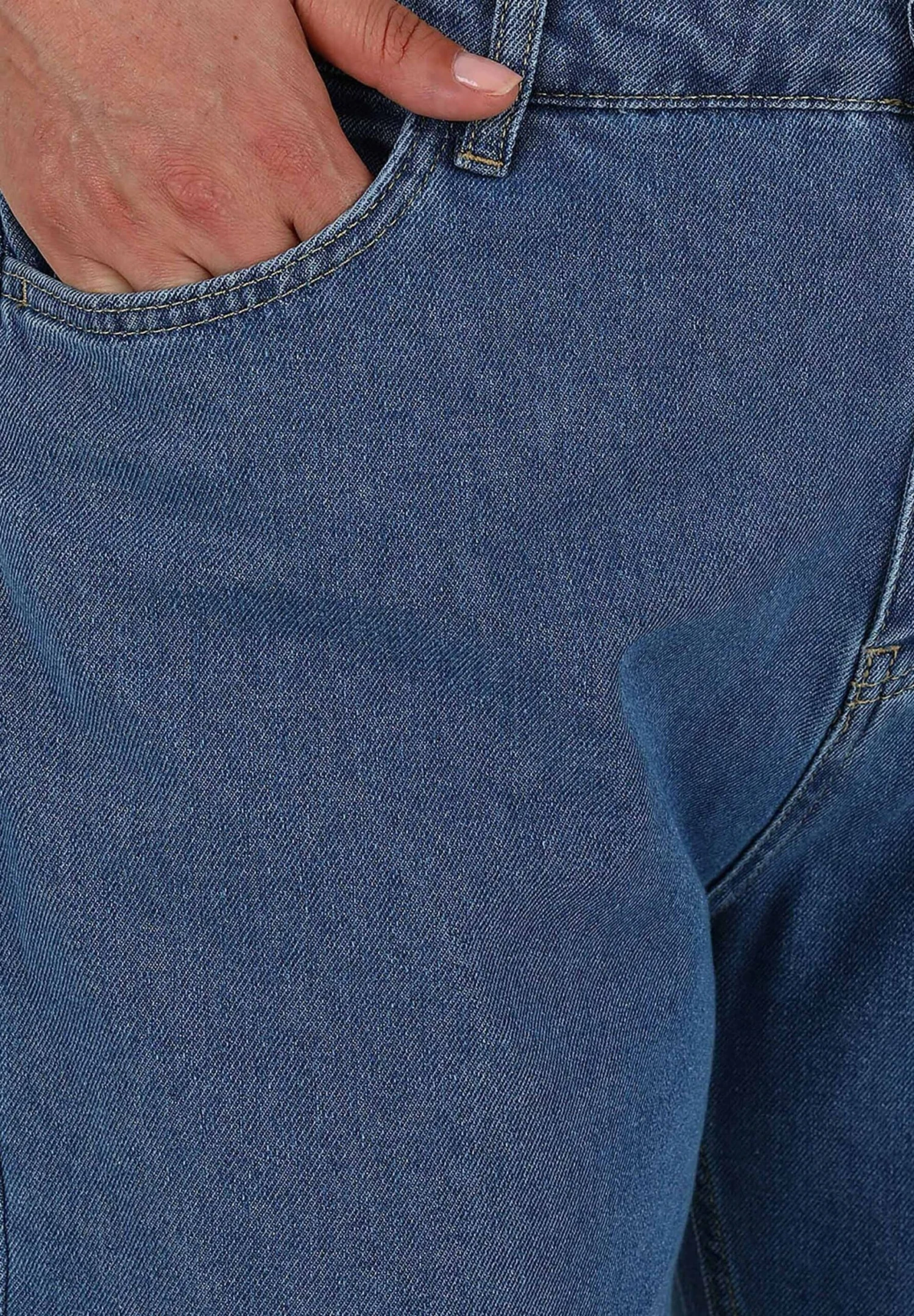 ALIA - Jeansy Straight Leg - Dark Blue 4 ALIA - Jeansy Straight Leg - Dark Blue - obrazek 4