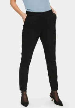 Saint Tropez Spodnie Materiałowe - Black