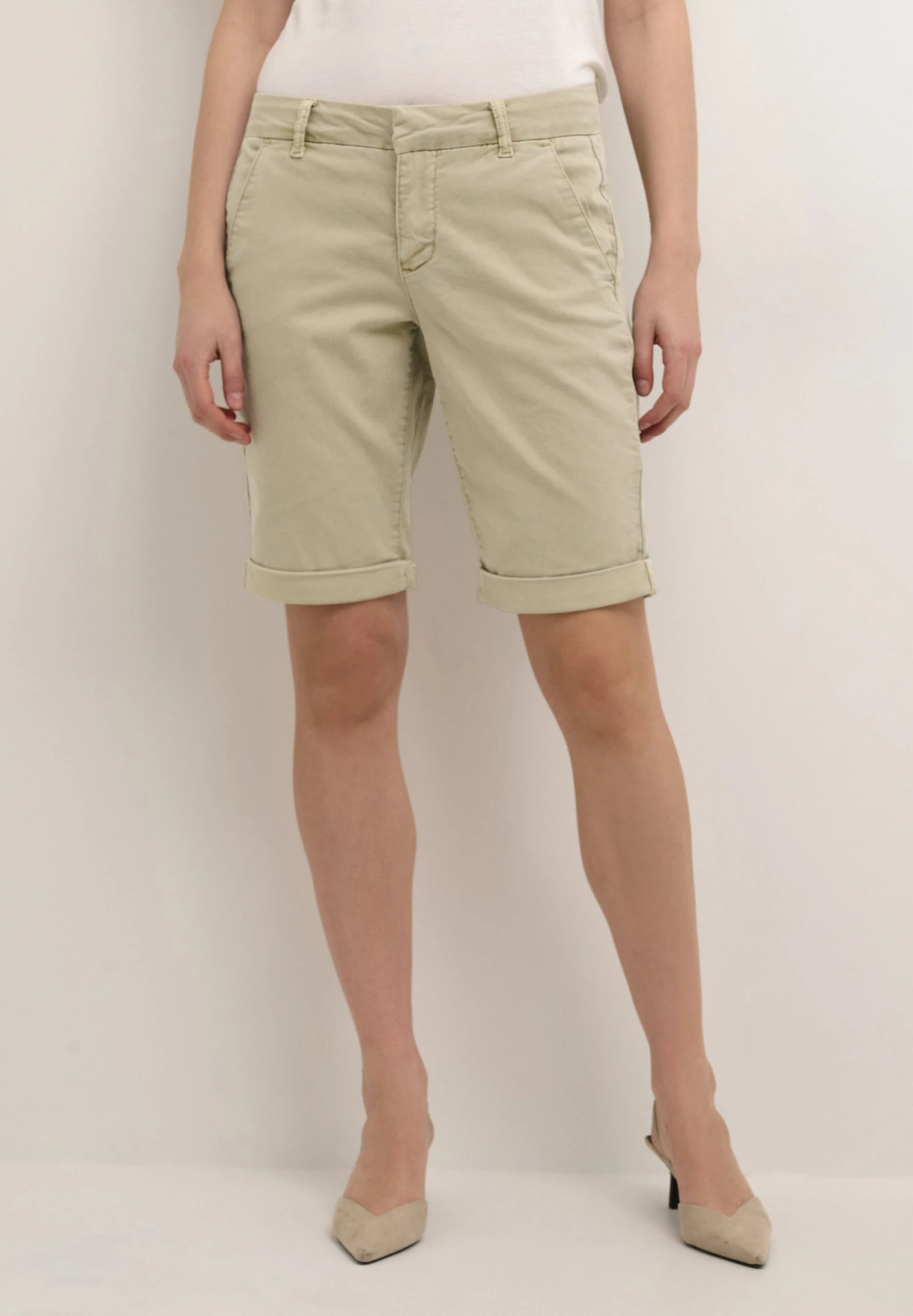 Cream CIMMIE - Szorty - White Pepper 1 Cream CIMMIE - Szorty - White Pepper