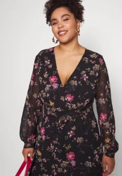 Sukienka Letnia - Black/pink 9 Sukienka Letnia - Black/pink -Ulla Popken Sklep 1b3e5f047f0c49118b943e84da9e6e8c