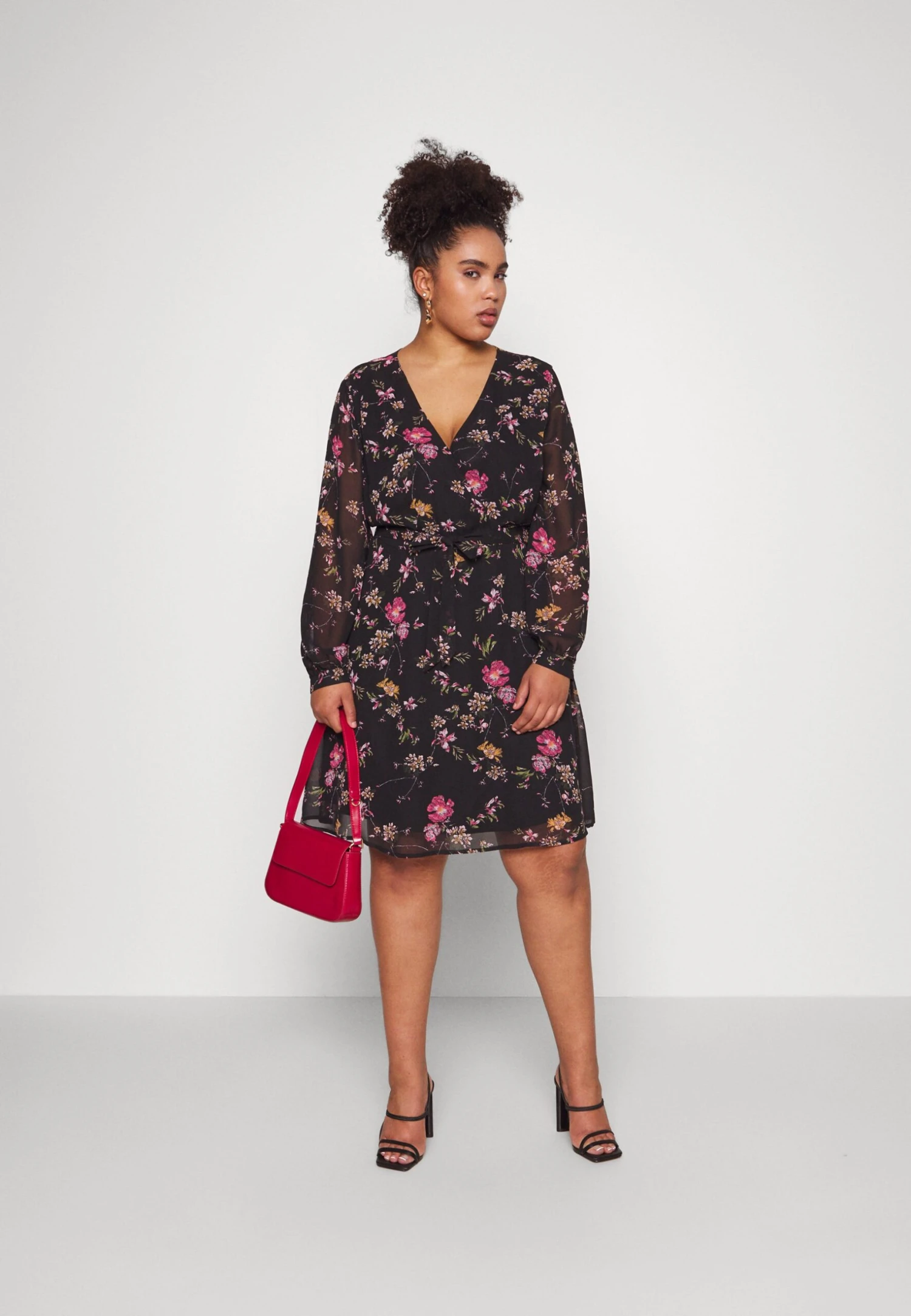 Sukienka Letnia - Black/pink 2 Sukienka Letnia - Black/pink - obrazek 2