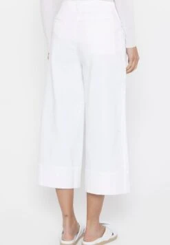 SZEROKIE TYPU PALAZZO - Spodnie Materiałowe - Biały -Ulla Popken Sklep 2064867fb6924802ad7ae43893444e8c
