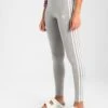 Adidas Originals ADICOLOR 3 STRIPES TIGHTS - Legginsy - Medium Grey Heather