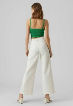 Vero Moda HIGH WAIST - Jeansy Dzwony - Snow White -Ulla Popken Sklep 21ce0eed353f40d0baa25c2b5927d887