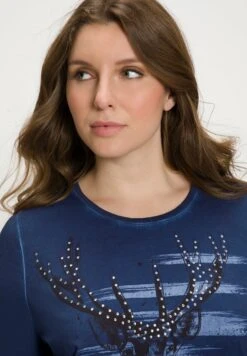 Ulla Popken T-shirt Z Nadrukiem - Nachtblau 6 Ulla Popken T-shirt Z Nadrukiem - Nachtblau -Ulla Popken Sklep 24163b3641b7453999a41aa59f3348e9