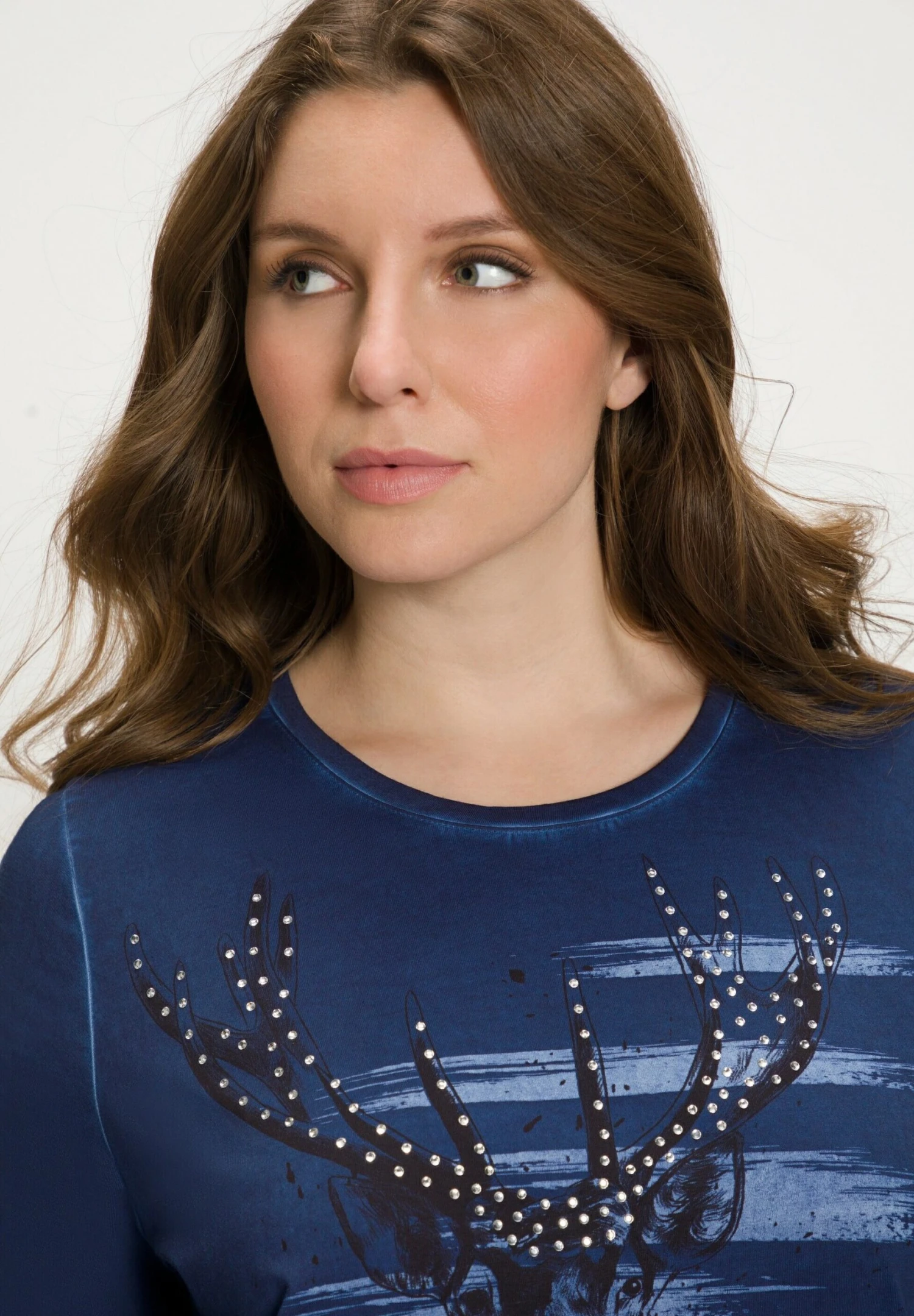 Ulla Popken T-shirt Z Nadrukiem - Nachtblau 3 Ulla Popken T-shirt Z Nadrukiem - Nachtblau - obrazek 3