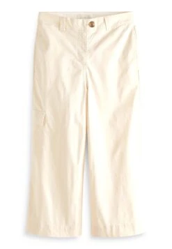Next RICH CROPPED UTILITY - Bojówki - Stone Cream -Ulla Popken Sklep 248165bc2b854becab33214a69d6fabc
