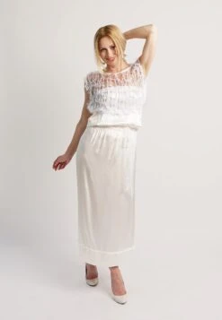 MONACO ANA - Długa Sukienka - Biały