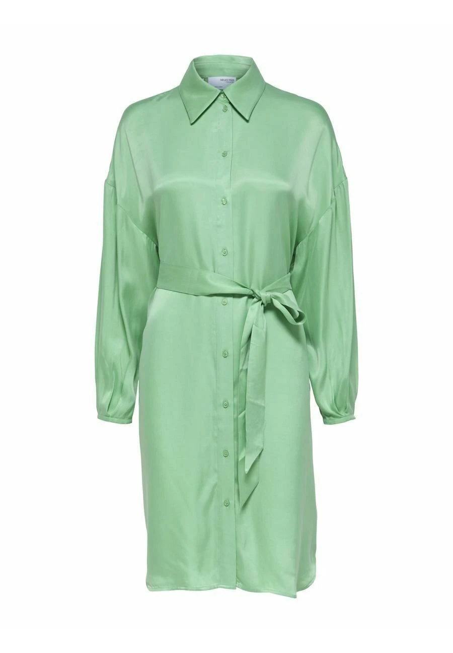 Selected Femme SLFIRENE TONIA SHIRT DRESS - Sukienka Koszulowa - Absinthe Green 6 Selected Femme SLFIRENE TONIA SHIRT DRESS - Sukienka Koszulowa - Absinthe Green - obrazek 6