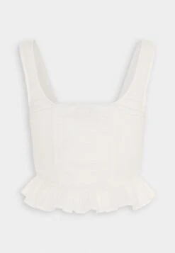 Gina Tricot KARITA - Top - Offwhite 11 Gina Tricot KARITA - Top - Offwhite -Ulla Popken Sklep 28351e399a3345b0bc990790e8fbc55d