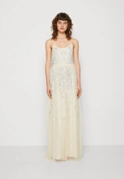 DELICATE FLORAL EMBROIDERED - Suknia Balowa - Ecru