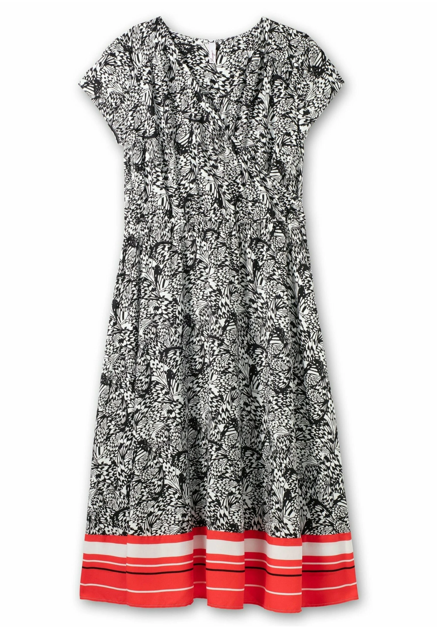 Sheego Sukienka Letnia - Schwarz Gemustert 6 Sheego Sukienka Letnia - Schwarz Gemustert - obrazek 6