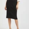 Vila VIRIL PENCIL SKIRT - Spódnica Ołówkowa - Black
