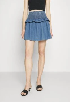 DKNY PULL ON WRAP - Spódnica Trapezowa - Sea Spray Wash