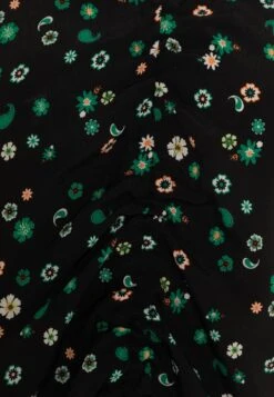 Marc O'Polo DENIM BLOUSE SHORT SLEEVE GATHEIRNG DETAIL - T-shirt Z Nadrukiem - Multi-coloured/black -Ulla Popken Sklep 304616b9b7004dbe9fc018de9d4f390b