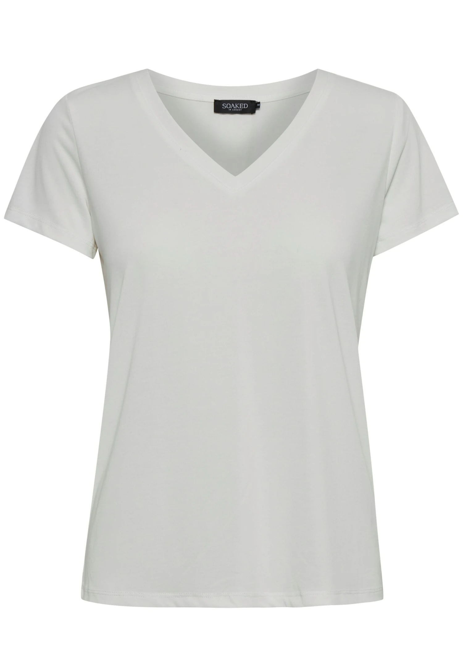 Soaked In Luxury COLUMBINE V-NECK SS - T-shirt Basic - Broken White 5 Soaked In Luxury COLUMBINE V-NECK SS - T-shirt Basic - Broken White - obrazek 5