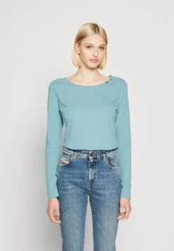 Ragwear FLORAH LONG ORGANIC - Bluzka Z Długim Rękawem - Aqua