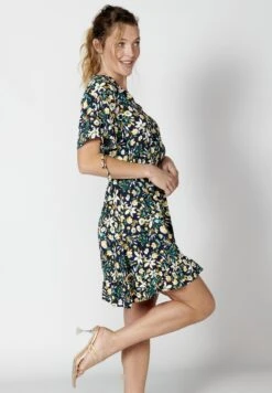 Koroshi SLEEVE SHORT - Sukienka Letnia - Navy -Ulla Popken Sklep 329a095dad4f437fbf3ca641b2cf79be