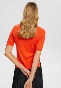 ESPRIT KURZARM - T-shirt Basic - Orange Red New -Ulla Popken Sklep 3bc6c90ab5594aa6ab07a551c52a380d