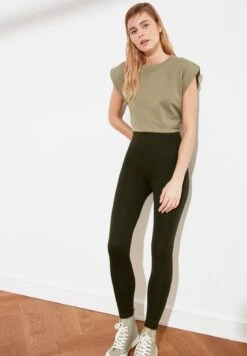 Trendyol Legginsy - Green 7 Trendyol Legginsy - Green -Ulla Popken Sklep 3c7e1e06c43d4f68b72898a2ce2acac7