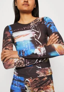 Jaded London LONG SLEEVE TISSUE SCRIBBLE DREAM PRINT - Bluzka Z Długim Rękawem - Black 11 Jaded London LONG SLEEVE TISSUE SCRIBBLE DREAM PRINT - Bluzka Z Długim Rękawem - Black -Ulla Popken Sklep 3ce755bd29284b58bfd16e5db256a364