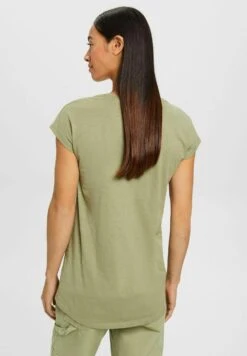 Edc By Esprit MIT U BOOTAUSSCHNITT - T-shirt Basic - Light Khaki -Ulla Popken Sklep 3d7b312111564f86a1ab6d16d7dd7f7b