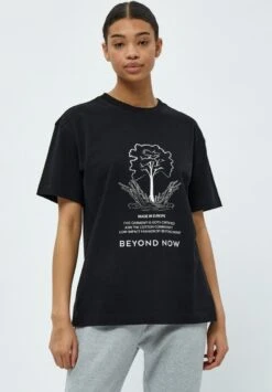 EMMA - T-shirt Z Nadrukiem - Black