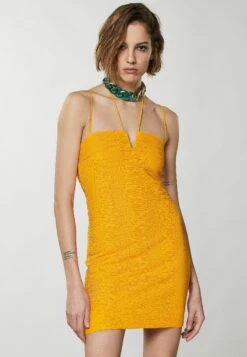 Patrizia Pepe GEORGETTE - Sukienka Etui - Juicy Orange
