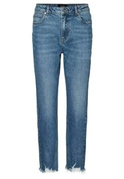 Vero Moda Jeansy Straight Leg - Medium Blue Denim