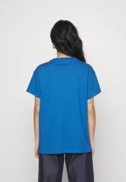 WASHED BASIC LOOSE TEE - T-shirt Basic - Blue -Ulla Popken Sklep 44775f4d46984367af12d162a0d0ef96